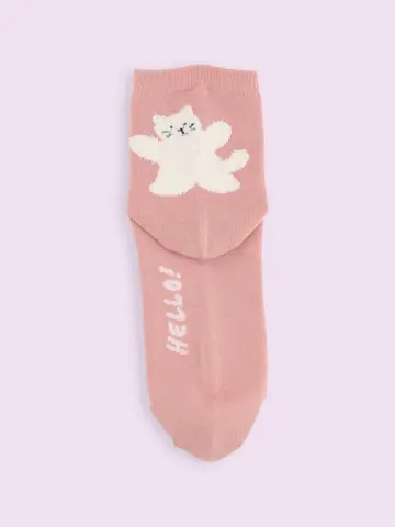 【3足1,386円】ふわふわひょっこりショートソックス