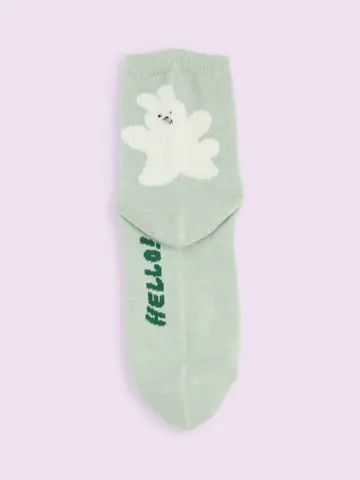 【3足1,386円】ふわふわひょっこりショートソックス