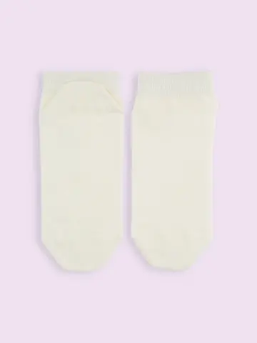 【3足1,386円】滑り止め付き無地ショートソックス