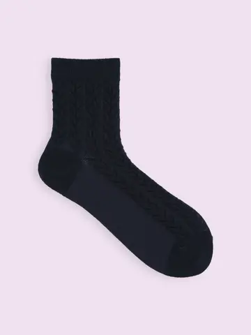 【3足1,386円】フロートへリンボン柄ショートソックス