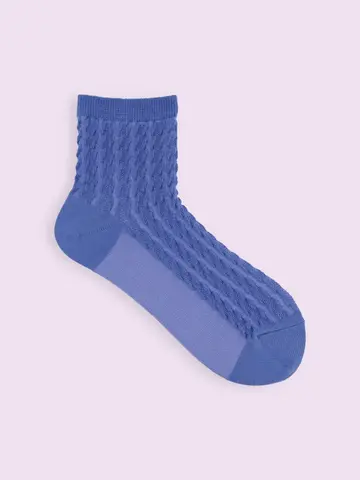 【3足1,386円】フロート縦レースショートソックス