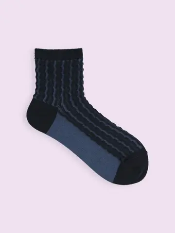 【3足1,386円】フロート縦レースショートソックス