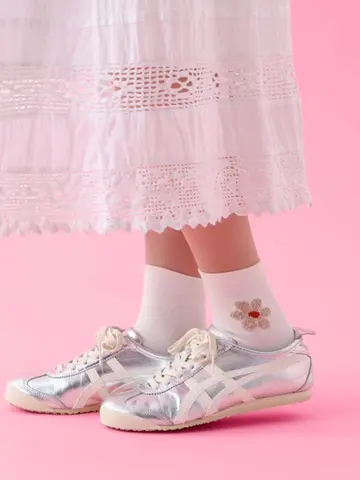 【3足1,386円】モールフラワーショートソックス