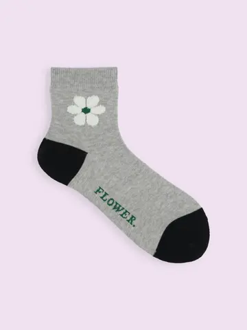 【3足1,386円】モールフラワーショートソックス