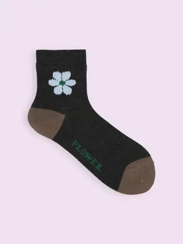 【3足1,386円】モールフラワーショートソックス