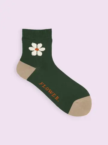 【3足1,386円】モールフラワーショートソックス