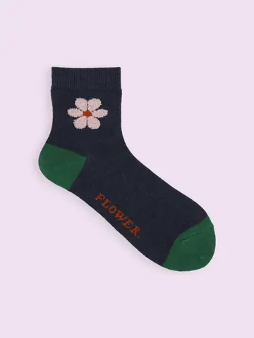 【3足1,386円】モールフラワーショートソックス