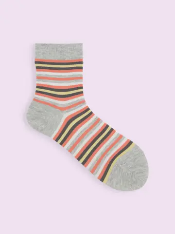 【3足1,386円】カラフルボーダーショートソックス