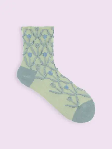 【3足1,386円】チューリップフロートショートソックス