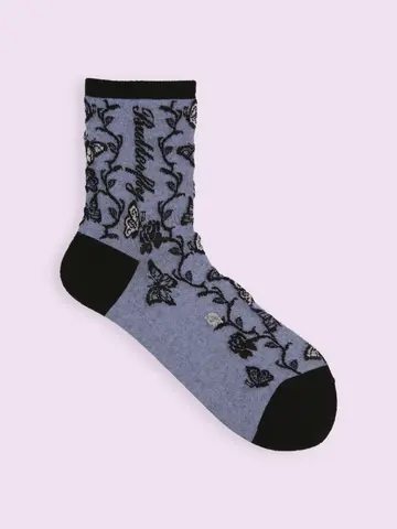 【3足1,386円】蝶々フロートショートソックス