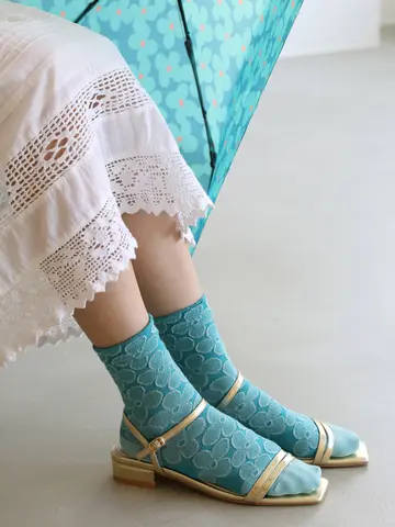 【Wpc.Patterns×靴下屋】フロートクッカロークルー