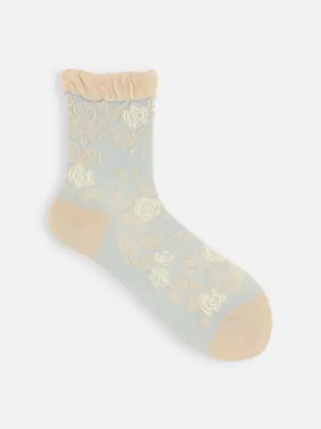 ゴムくちソフトエレガントにゃんこショートソックス