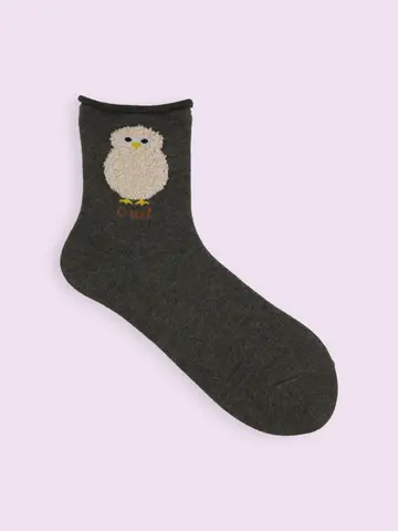 【3足1,386円】ゴム口ゆったりもふもふベイビーショートソックス