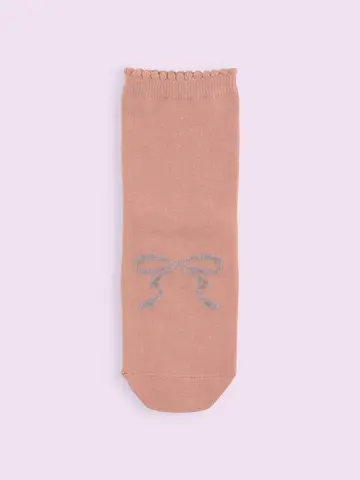 【3足1,386円】フロントモールリボンショートソックス