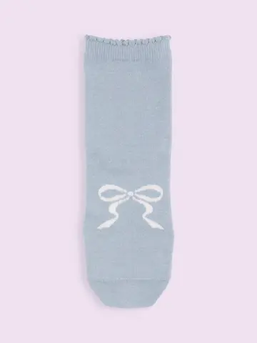 【3足1,386円】フロントモールリボンショートソックス