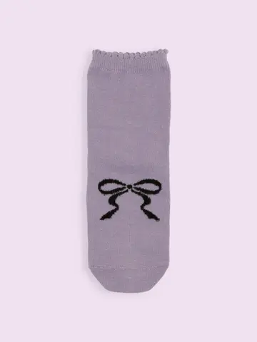 【3足1,386円】フロントモールリボンショートソックス