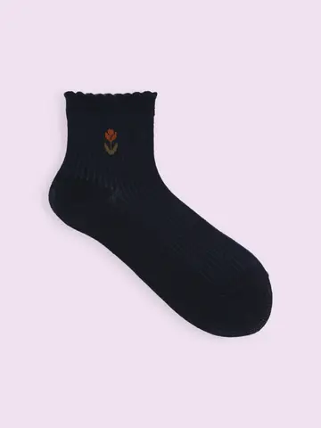 【3足1,386円】レトロチューリップショートソックス