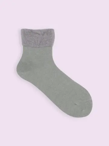 【3足1,386円】ゴム口ゆったりトップモールショートソックス