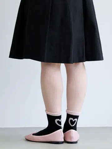 【3足1,386円】バックモールハートロークルー