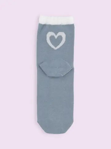 【3足1,386円】バックモールハートロークルー