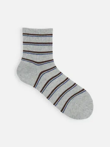 【3足1,386円】アメリブマルチボーダーショートソックス