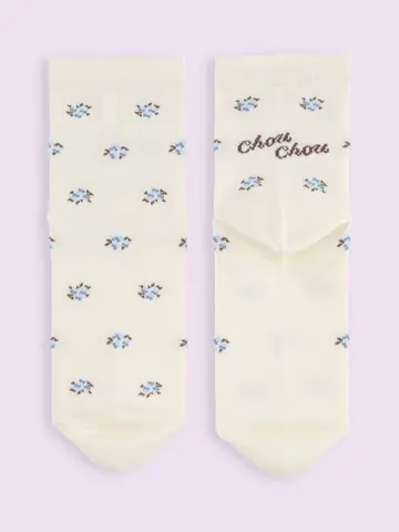 【靴下屋fam】ChouChou小花柄ショートソックス