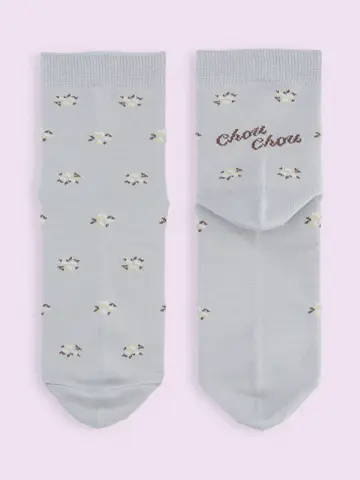 【靴下屋fam】ChouChou小花柄ショートソックス