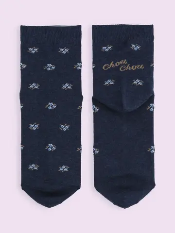 【靴下屋fam】ChouChou小花柄ショートソックス