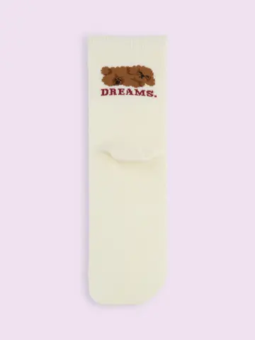 【靴下屋fam】夢見るわんこショートソックス