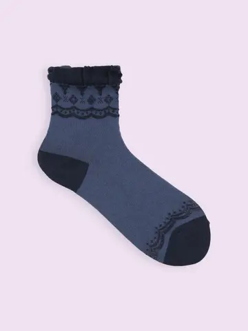 【3足1,100円】フロートレースショートソックス