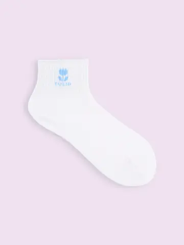 【3足1,100円】チューリップ柄アメリブショートソックス