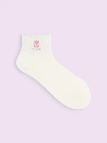 【3足1,100円】チューリップ柄アメリブショートソックス