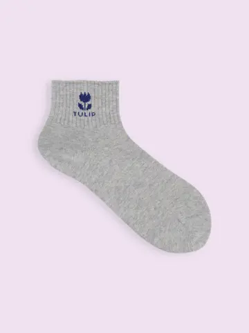 【3足1,100円】チューリップ柄アメリブショートソックス
