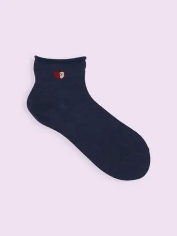 【3足1,100円】くるくるリンゴ柄ショートソックス