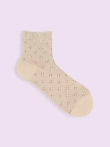 【3足1,100円】スパイラルドットショートソックス