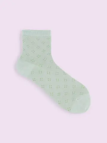 【3足1,100円】スパイラルドットショートソックス