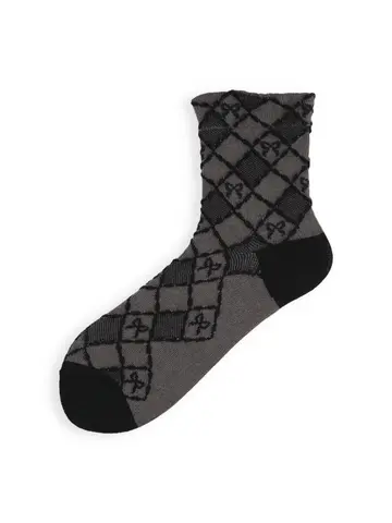 【3足1,485円】フロートリボンタイルショートソックス