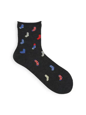 【3足1,485円】靴下柄ショートソックス