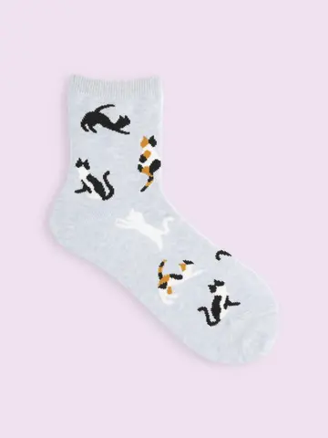 【3足1,386円】にゃんにゃんショートソックス