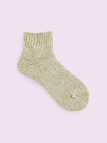 【3足1,386円】引き揃えリブベタショートソックス