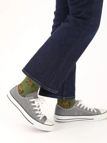 【3足1,386円】馬柄ショートソックス