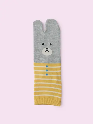 【3足1,386円】足袋うさぎ・くまショートソックス