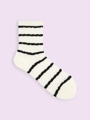 【3足1,386円】フロートなみなみボーダーショートソックス