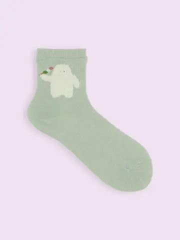 【3足1,386円】限定 もふもふ動物ショートソックス