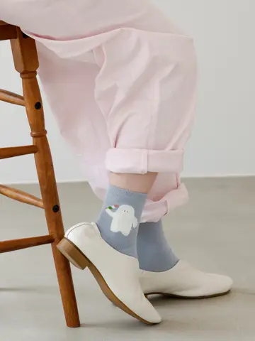 【3足1,386円】限定 もふもふ動物ショートソックス