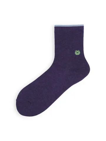 【3足1,485円】トップ切替刺繍ソックス