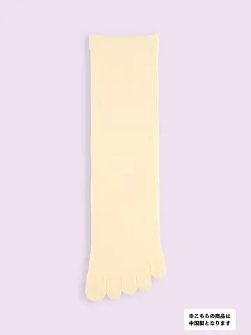 【3足1,386円】五本指表糸綿100％ソックス