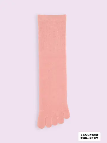 【3足1,386円】五本指表糸綿100％ソックス