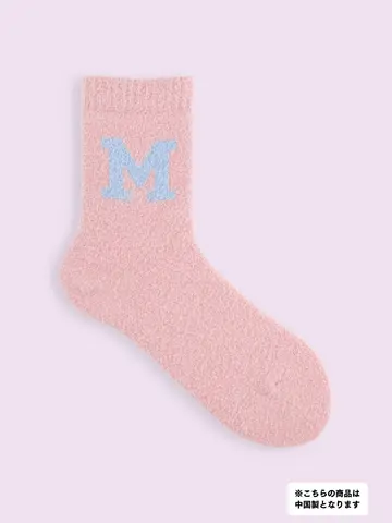 【3足1,386円】モコモコロゴソックス