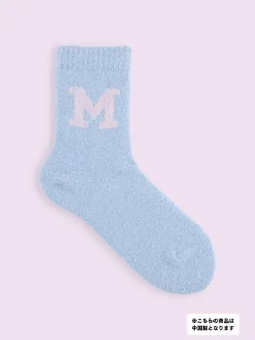 【3足1,386円】モコモコロゴソックス